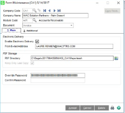 How to Email Invoices in Sage 100 Accounts Receivable Automatically